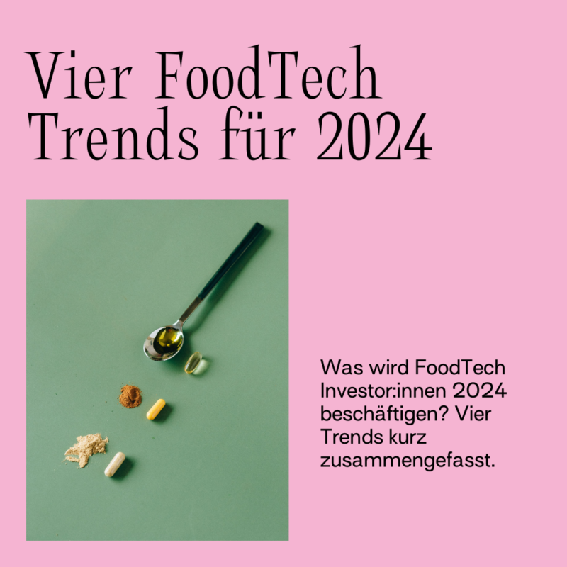 Vier Food-Tech Trends für 2024
