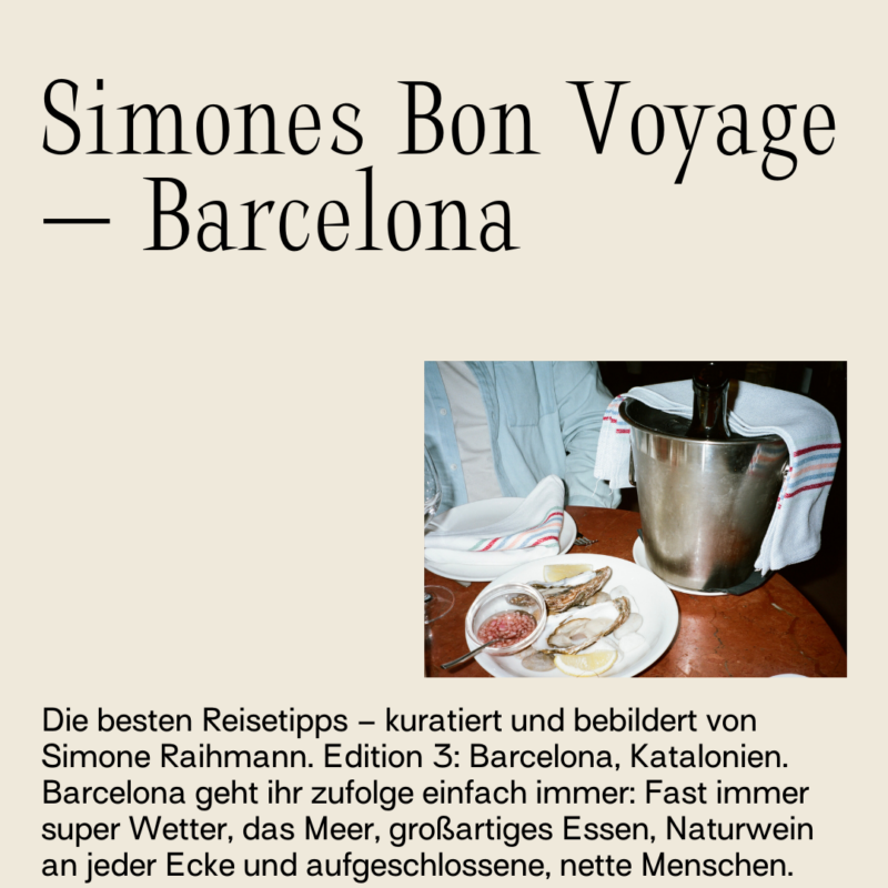 Simones Bon Voyage –  Barcelona