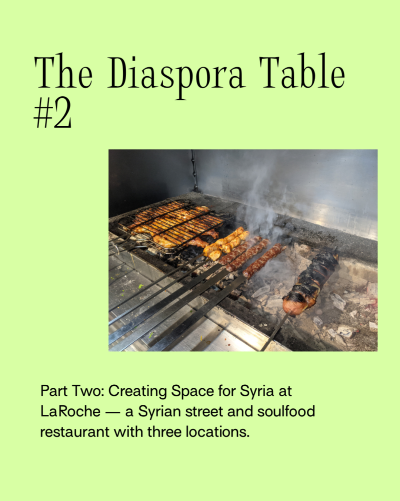 The Diaspora Table: Creating Space for Syria at LaRoche